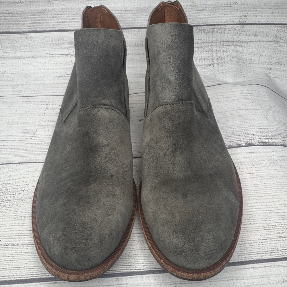 Kork-Ease Ryder Gray Suede Zip Back Ankle Boots Size 6.5 - Picture 3 of 7